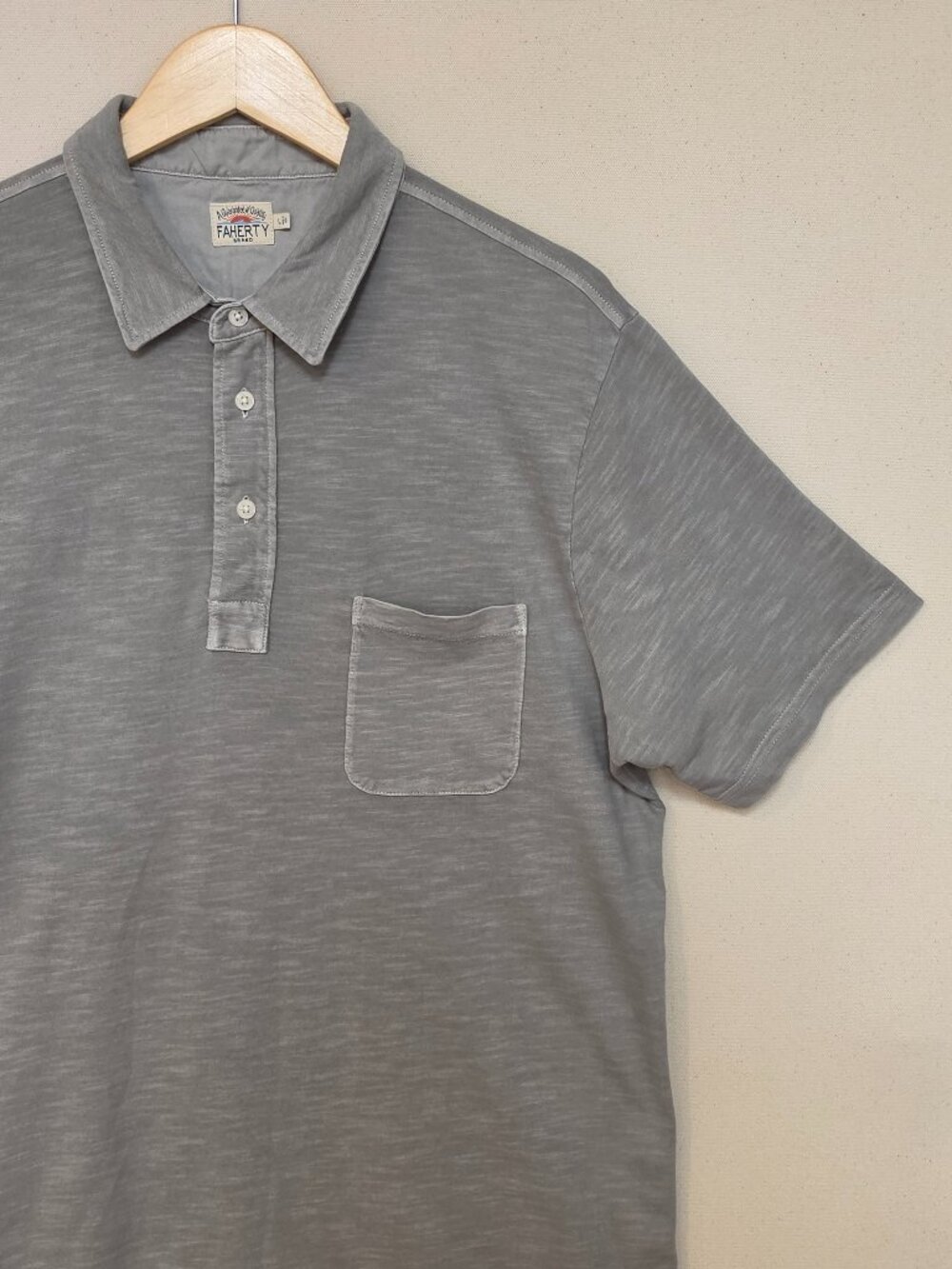 Faherty Short Sleeve Polo L